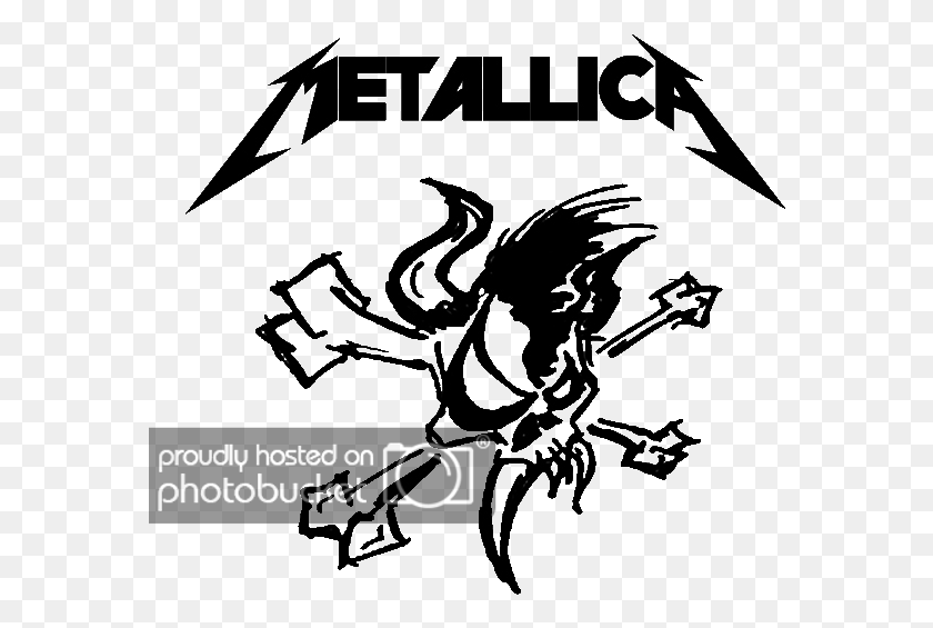 574x505 Metallica Tattoo Metallica Scary Guy, Text, Outdoors, Building HD PNG Download