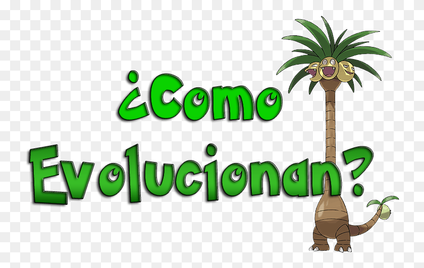 742x471 Metodo De Evolucion De Los Pokemon Con Forma Alola Evolucionar A Exeggutor Alola, Plant, Tree, Animal HD PNG Download
