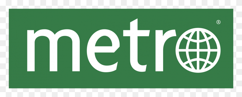 2332x830 Metro Logo, Word, Text, Green HD PNG Download