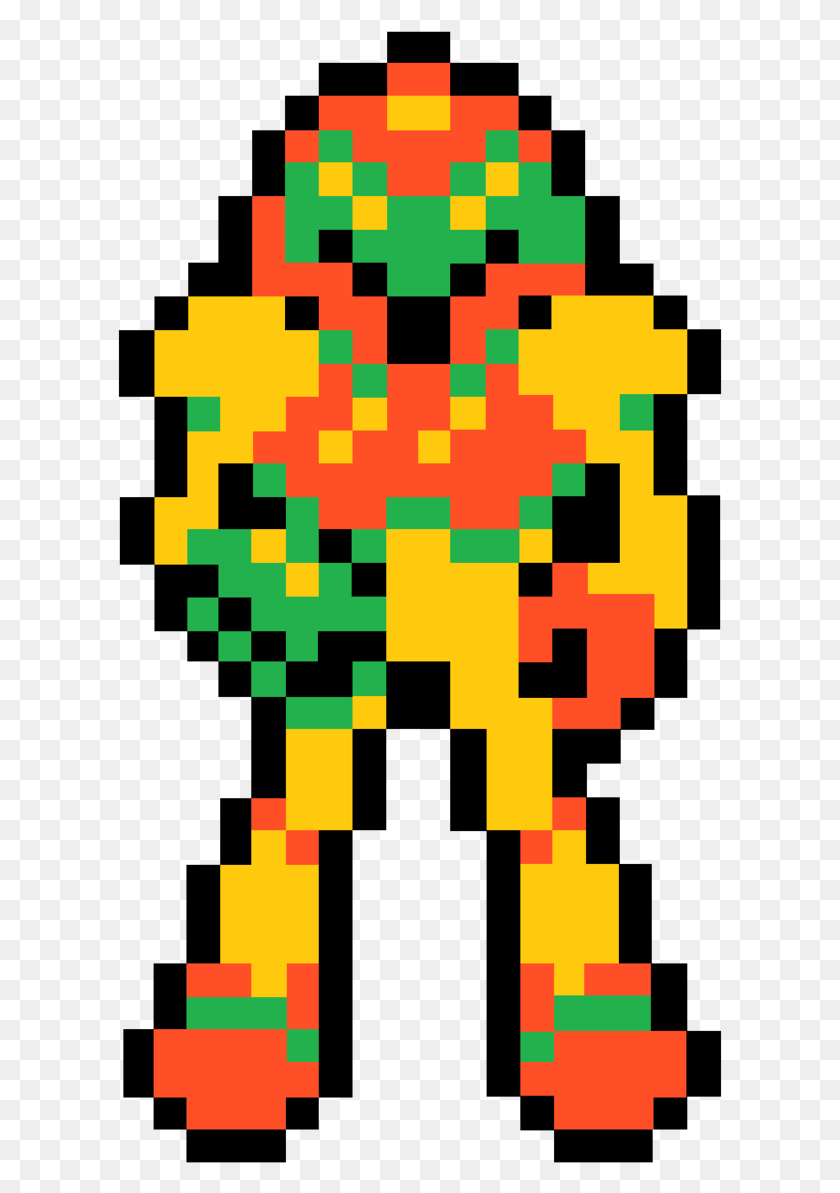 605x1133 Логотип Metroid Nes Pixel Art Дэдпул, Pac Man, Узор, Коврик Png Скачать