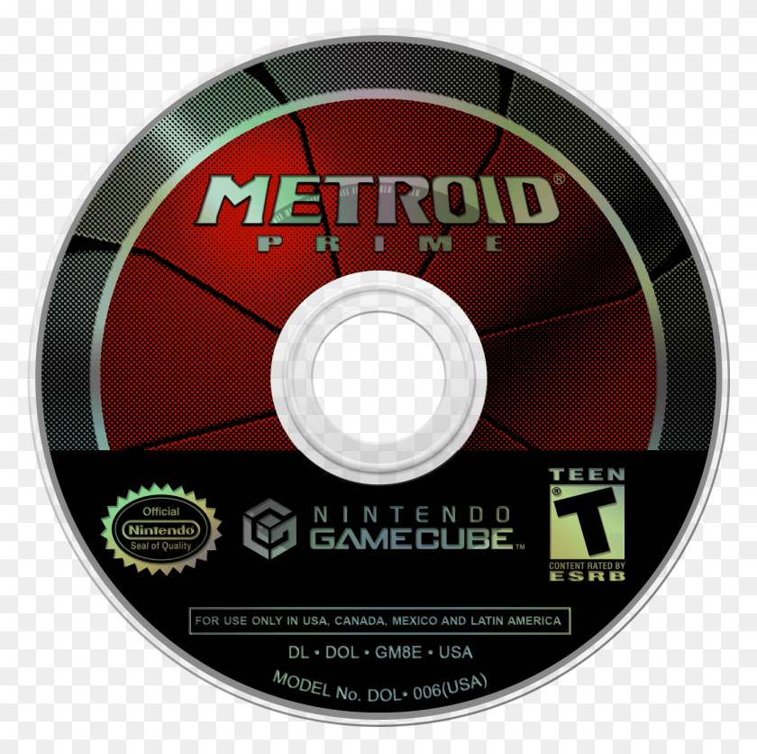 1273x1267 Descargar Png Metroid Prime Gamecube, Disco, Dvd Hd Png