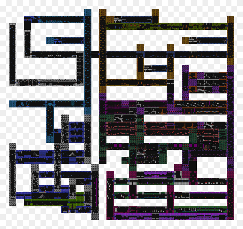 7681x7201 Metromap Secrets, Pac Man HD PNG Download