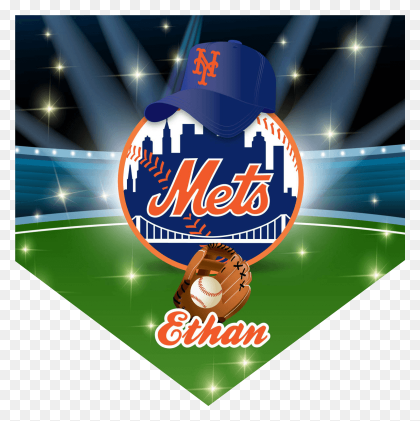 2386x2395 Mets Home Plate Индивидуальная Команда Вымпел Нью-Йорк Метс, Реклама, Плакат, Флаер Png Скачать