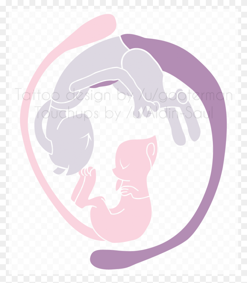 942x1092 Mew Amp Mewtwo By Ugooterman Illustration, Hip, Text, Diaper HD PNG Download