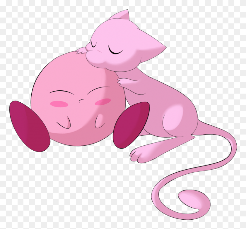 799x741 Mew Love Mew And Kirby, Animal, Amphibian, Wildlife HD PNG Download
