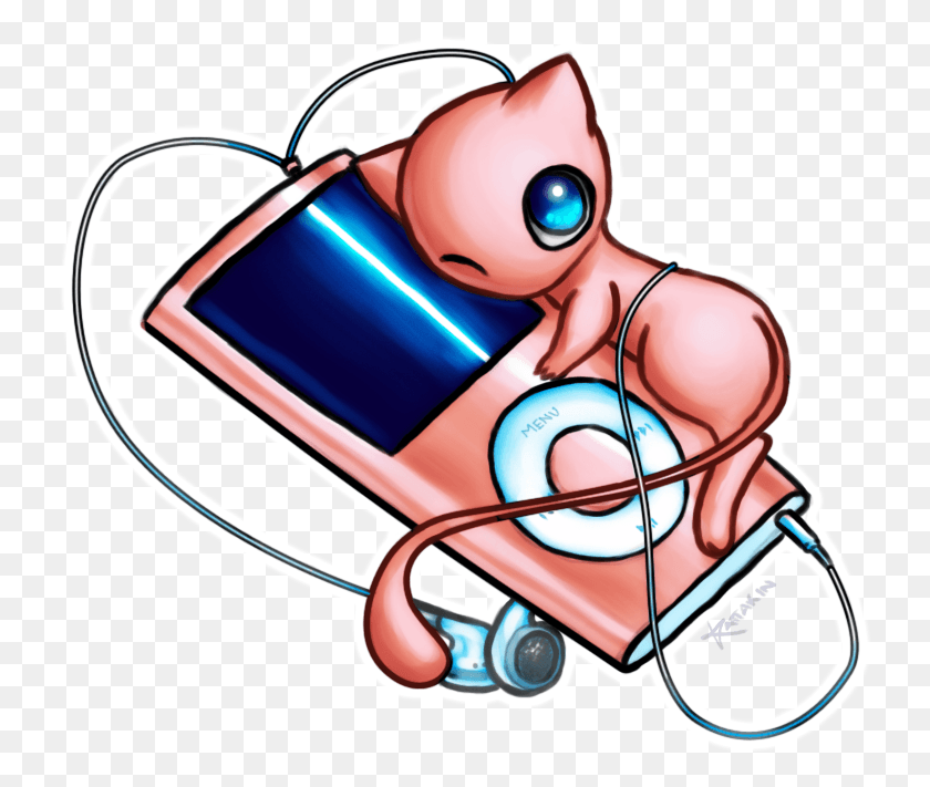 736x651 Mew The Pokemon Images Mew With An Ipod Wallpaper, Helmet, Clothing, Apparel HD PNG Download