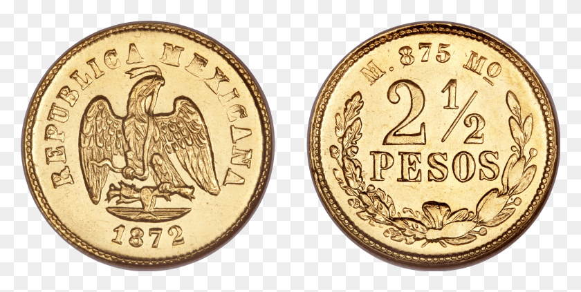 3193x1488 Mexican Coin Photo Coin Of Mexico HD PNG Download