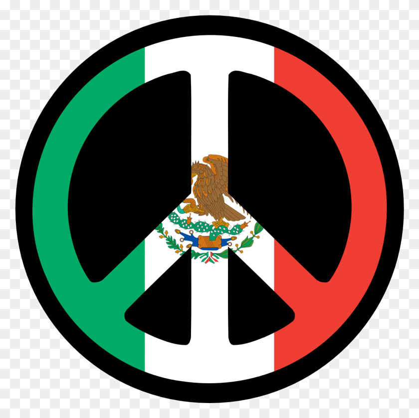 1293x1292 Png Флаг Мексиканского Флага Цвет Символа Мира, Символ, Логотип, Товарный Знак Hd Png Скачать