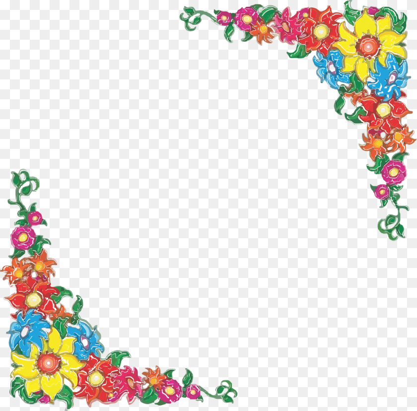 1280x1262 Mexican Flower Clipart Border, Art, Floral Design, Graphics, Pattern Transparent PNG