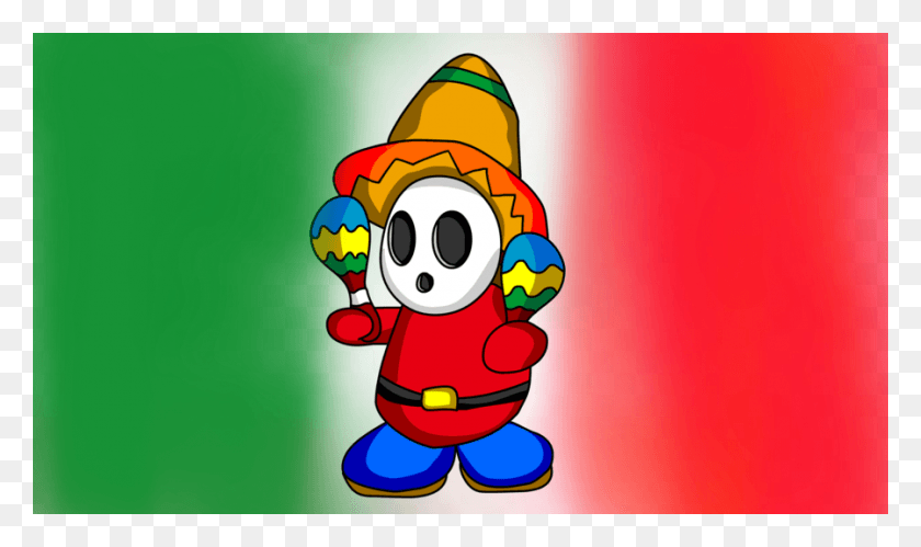 899x506 Mexican Guy With Maracas Clipart Shy Guy Maraca Mexican Shy Guy, Super Mario, Food, Toy HD PNG Download
