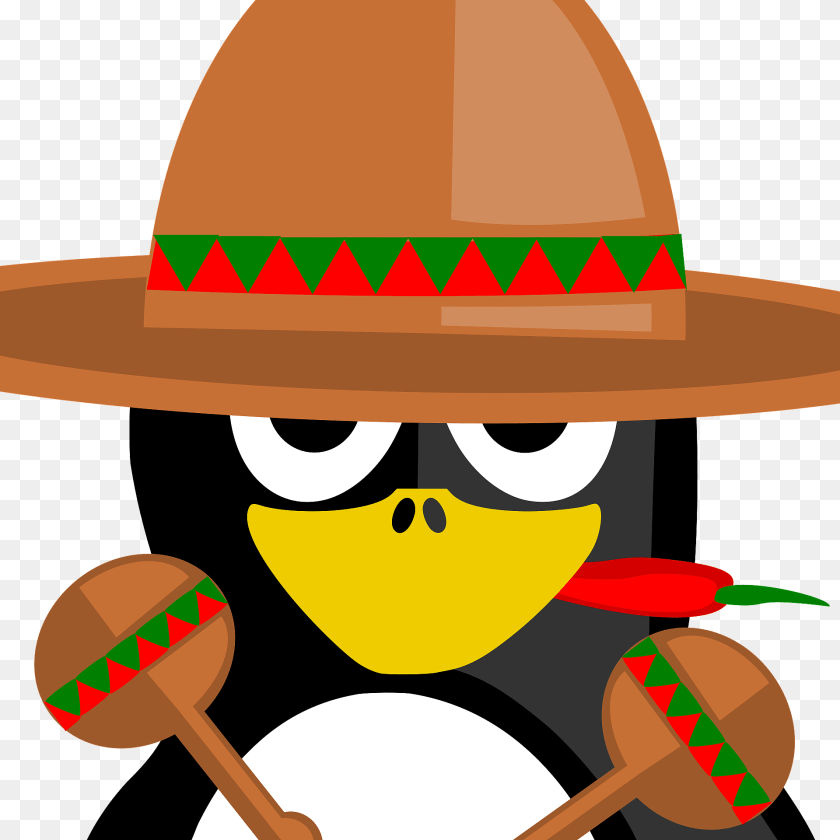 1920x1920 Mexican Penguin Clipart, Clothing, Hat, Sombrero PNG