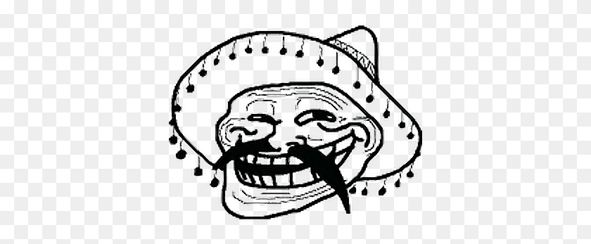 361x287 Mexican Troll Face Mexican Troll Face, Brass Section, Musical Instrument, Maze HD PNG Download