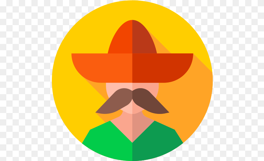 Mexican User Icons Circle, Person, Clothing, Face, Hat Clipart PNG