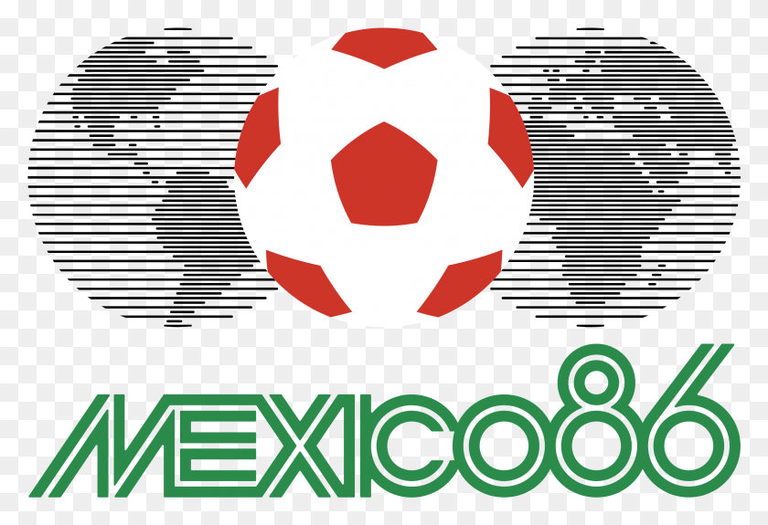 2331x1541 Mexico 1986 Logo Transparent 1986 World Cup Logo, Soccer Ball, Ball, Soccer HD PNG Download
