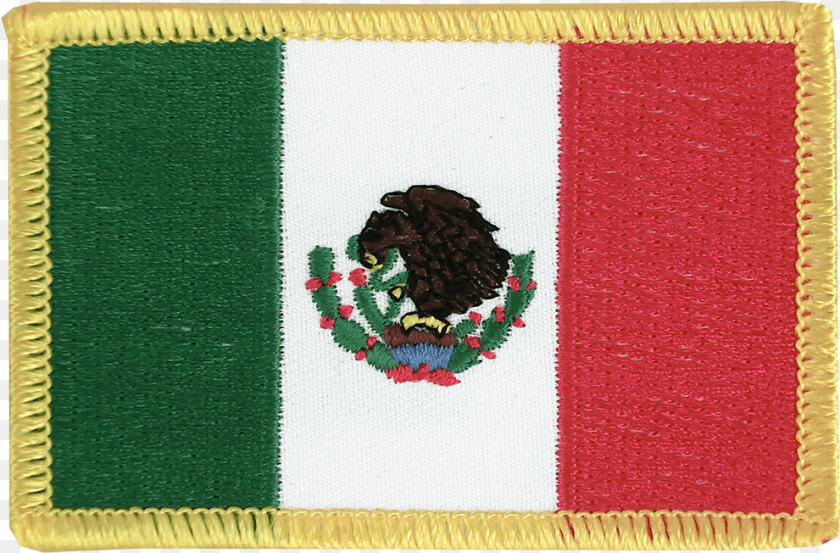991x652 Mexico Flag Patch, Applique, Pattern, Embroidery, Stitch Transparent PNG