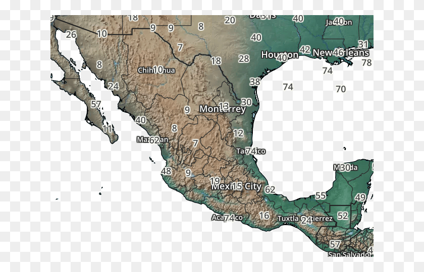640x480 Mexico Map Atlas, Diagram, Plot, Nature HD PNG Download
