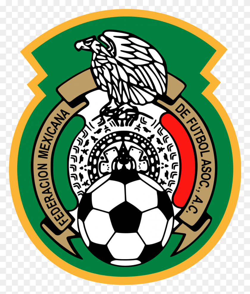 860x1024 Mexico National Team Clipart Mexico Football Logo, Symbol, Trademark, Emblem HD PNG Download