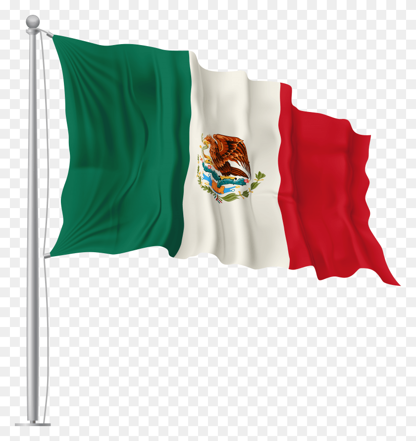 7406x7881 Bandera De Mexico Ondeando Imagen Hd Png Descargar
