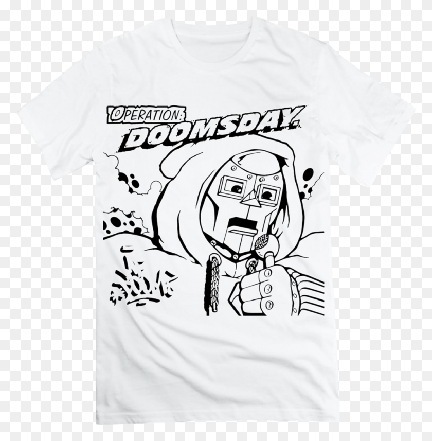 949x970 Descargar Png / Mf Doom Doomsday Camiseta Png