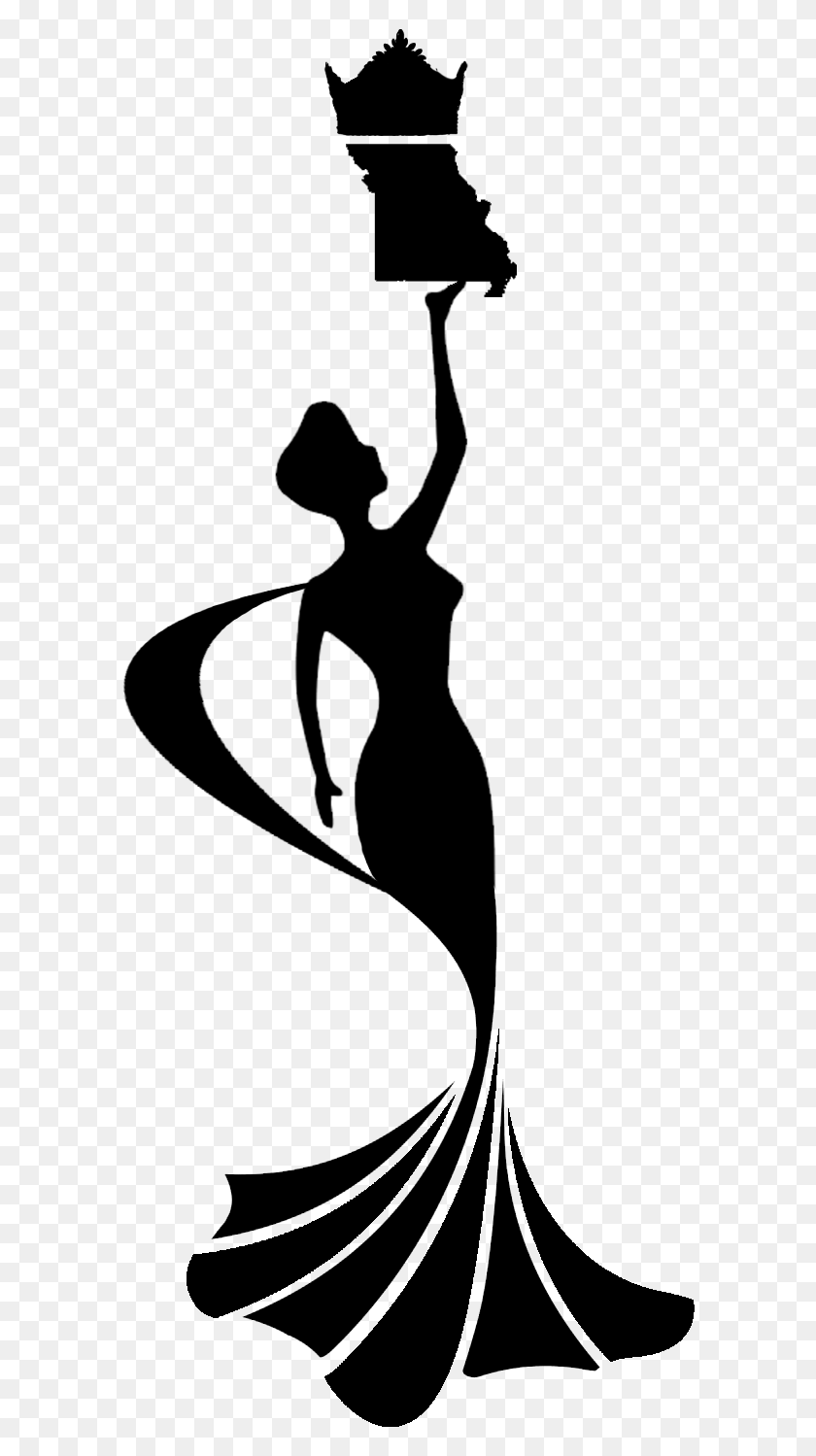 590x1439 Mgm New Logo Black Silhouette Beauty Queen Logo, Text, Symbol, Trademark HD PNG Download