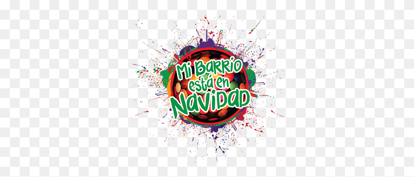 313x301 Mi Barrio Esta En Navidad Графический Дизайн, Бумага, Флаер, Плакат Hd Png Скачать