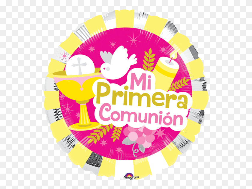 553x571 Descargar Png Mi Primera Comunion Stickers De Mi Primera Comunion, Alimentos, Texto, Dulces Hd Png