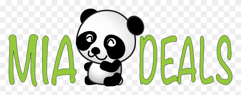3283x1152 Mia Deals Clipart Fondo Transparente Panda, Plantilla, Etiqueta, Texto Hd Png