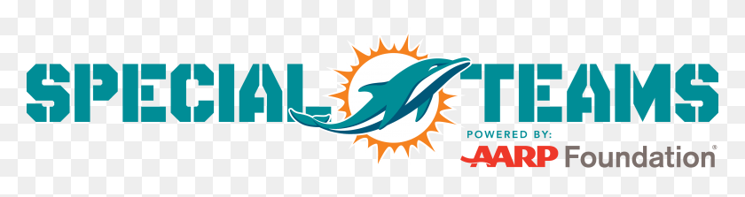 4022x845 Miami Dolphins Foundation Aarp Card, Label, Text, Sea Life HD PNG Download