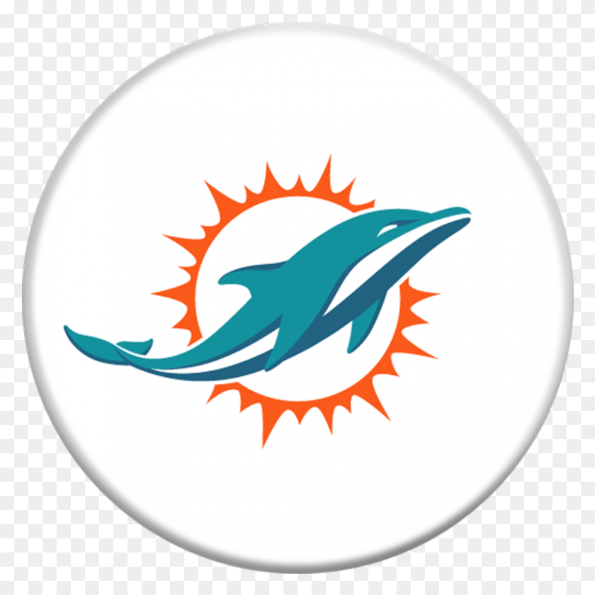 816x816 Miami Dolphins Helmet Miami Dolphins Logo 2018, Symbol, Trademark, Animal HD PNG Download
