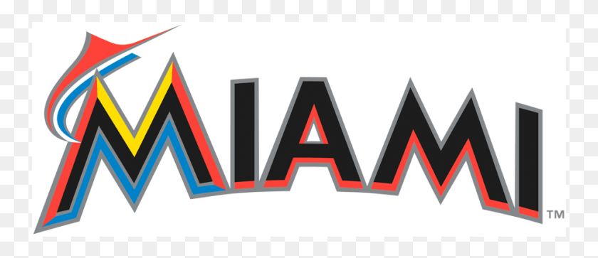751x303 Miami Marlins Logos Iron On Stickers And Peel Off Decals Miami Marlins Wordmark Logo, Word, Label, Text HD PNG Download