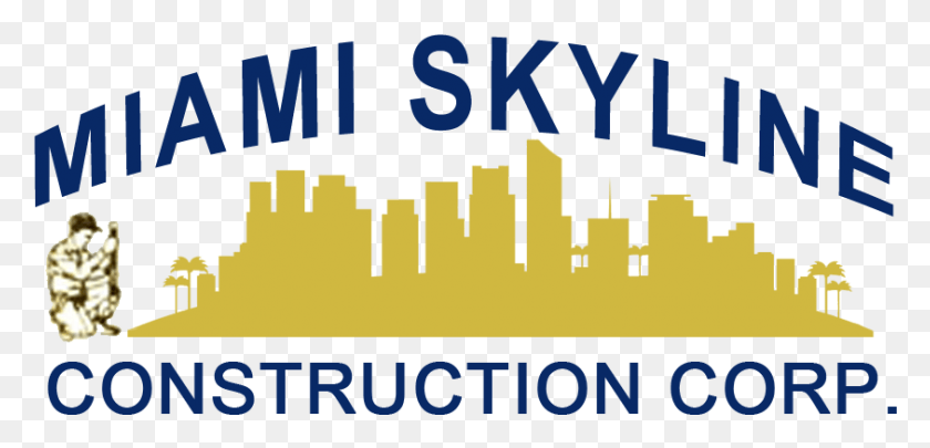 843x373 Miami Skyline Construction, Text, Alphabet, Poster HD PNG Download
