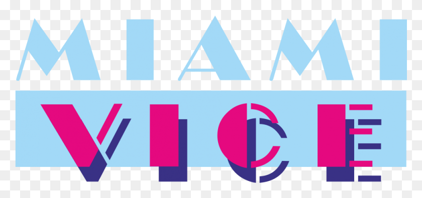 973x419 Miami Vice Heat Miami Vice Logo, Text, Triangle, Word HD PNG Download