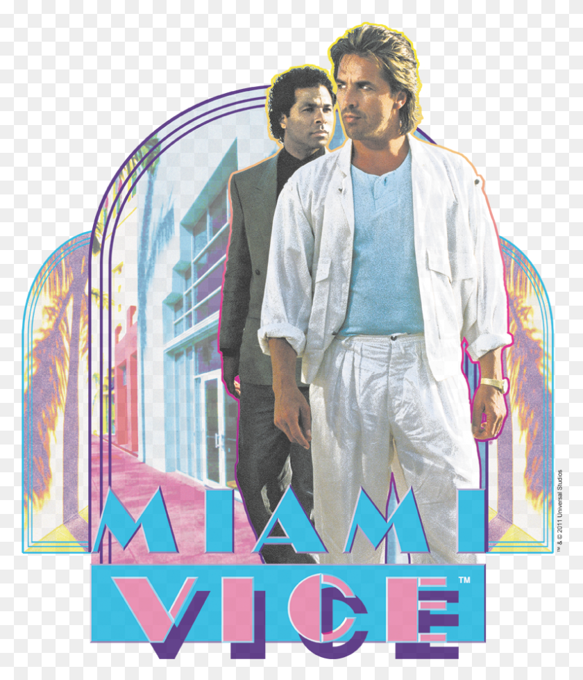 795x937 Miami Vice Miami Heat Women39s T Shirt Miami Vice Shirt, Person, Human, Clothing HD PNG Download