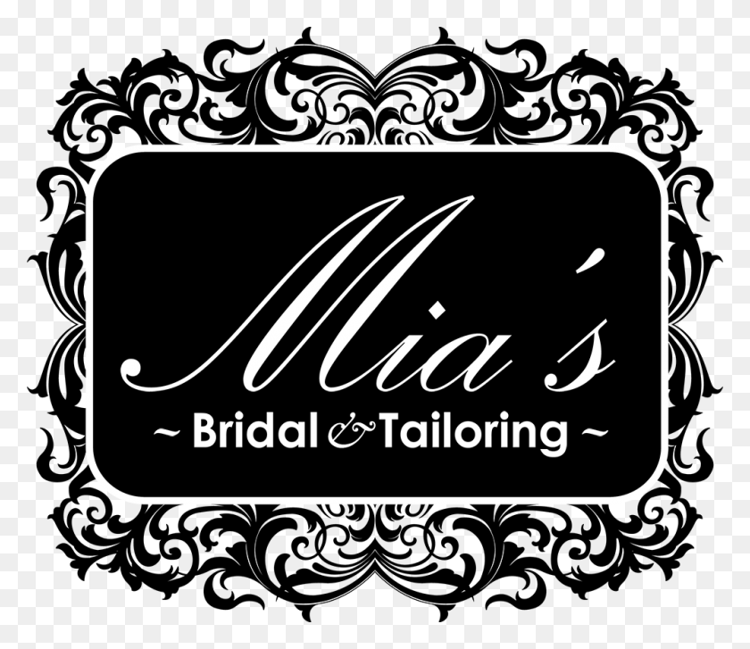 1000x856 Mias Bridal Amp Tailoring Illustration, Text, Label, Handwriting HD PNG Download