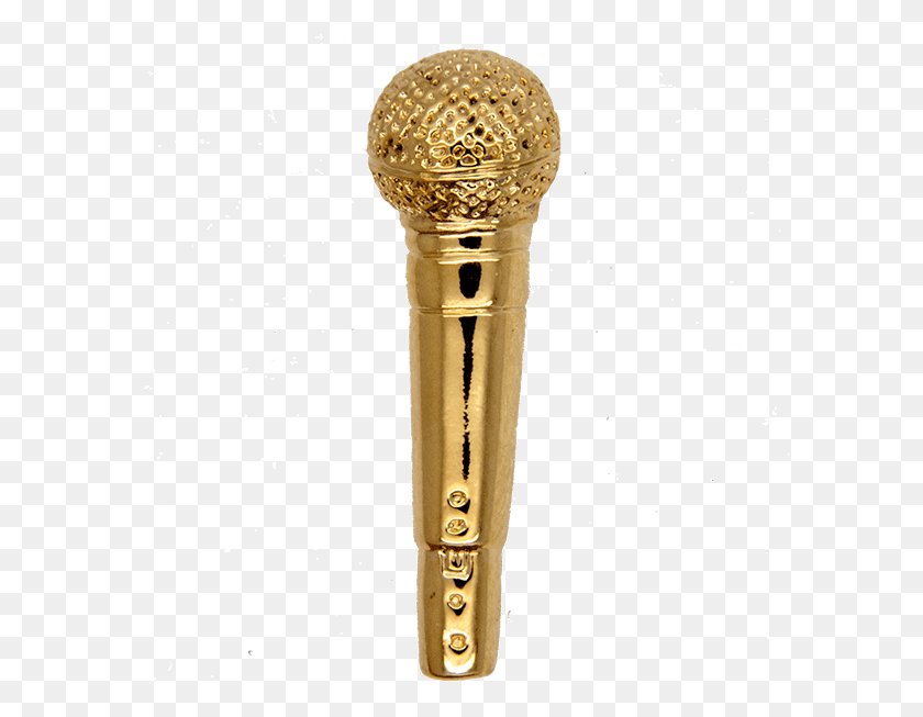 597x593 Mic Clipart Golden Microphone Gold Microphone, Electrical Device HD PNG Download