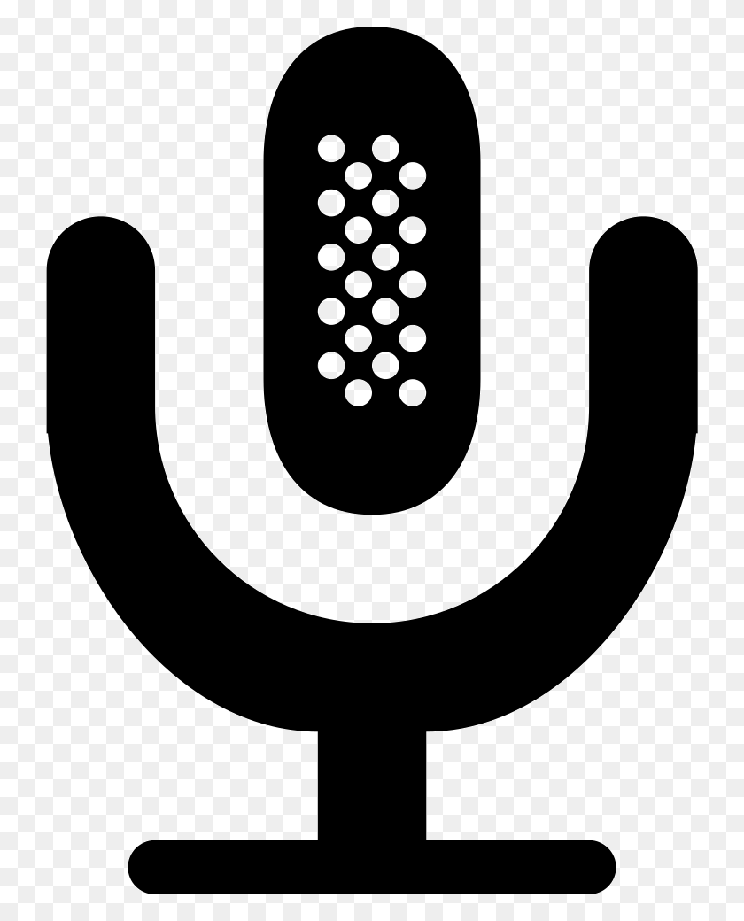 736x980 Mic Microphone Sound Record Voice Svg Icon Free Illustration, Alphabet, Text, Symbol HD PNG Download