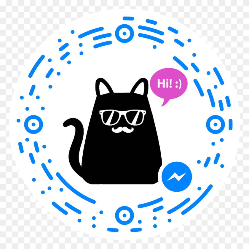 1000x1000 Mica The Hipster Cat Bot, Label, Text, Logo HD PNG Download