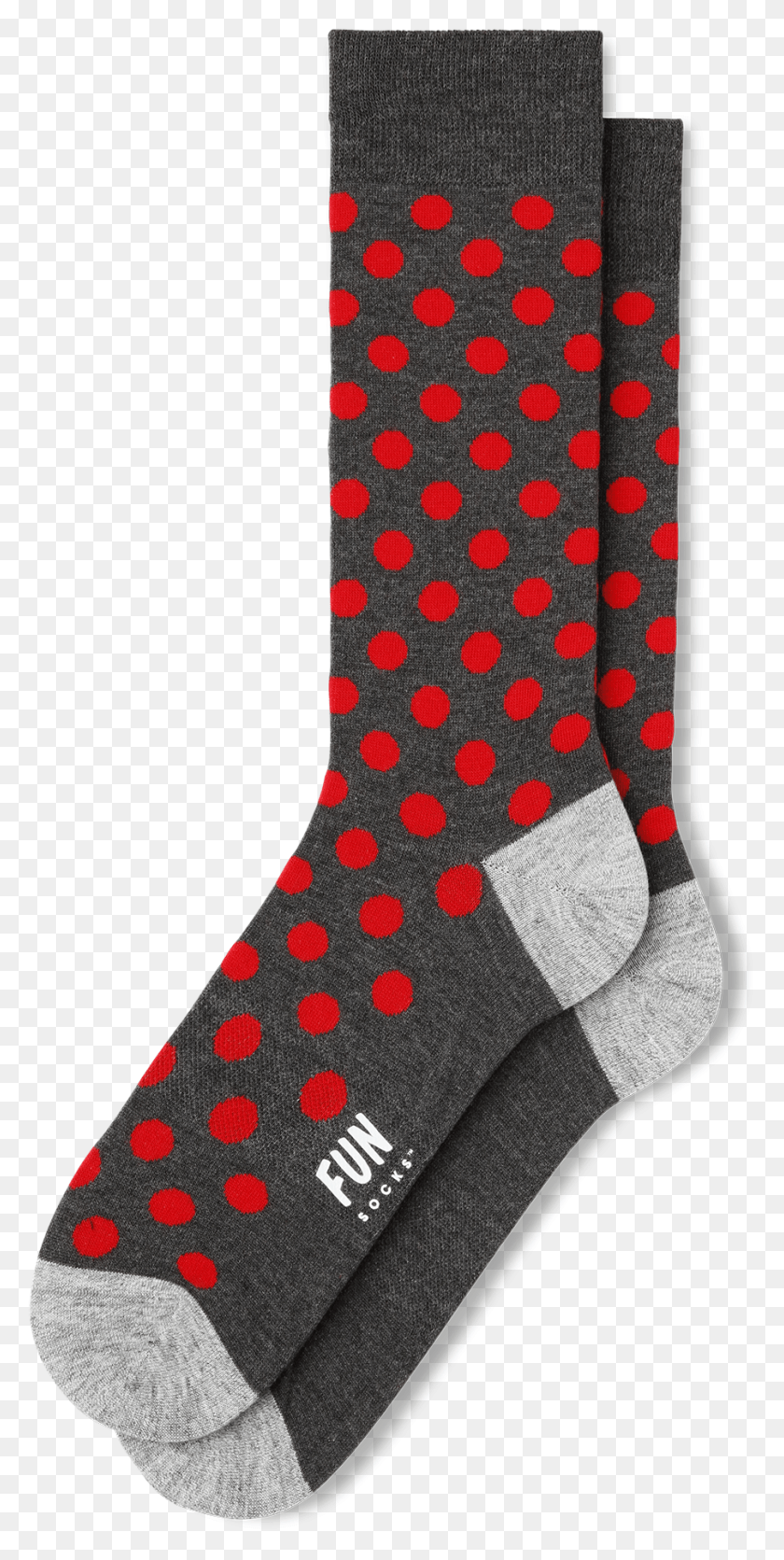 901x1862 Michael Ferrera Fun Red Polka Dot Sock, Stocking, Texture, Christmas Stocking HD PNG Download
