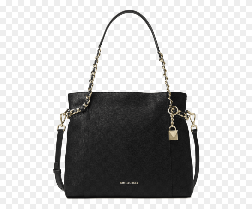 490x637 Michael Kors Nwt 298 Remy Gold Black Pebble Leather Handbag, Accessories, Accessory, Bag HD PNG Download
