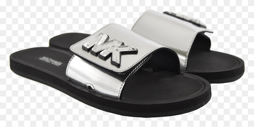 796x369 Michael Kors Slides Slide Sandal, Clothing, Apparel, Footwear HD PNG Download