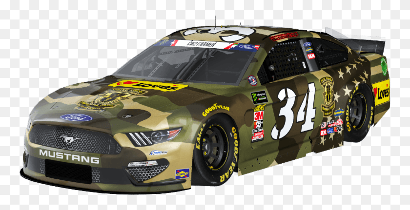763x371 Michael Mcdowell To Honor Fallen Hero At Charlotte Charlotte Motor Speedway, Race Car, Sports Car, Car HD PNG Download
