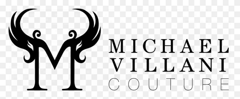 960x354 Michael Villani Couture Wedding Dresses Bridal Gowns Calligraphy, Gray, World Of Warcraft HD PNG Download