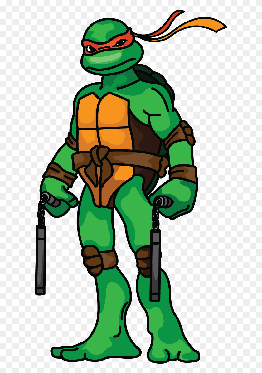 617x1136 Michelangelo Ninja Turtle Drawing, Fireman, Costume, Hand HD PNG Download
