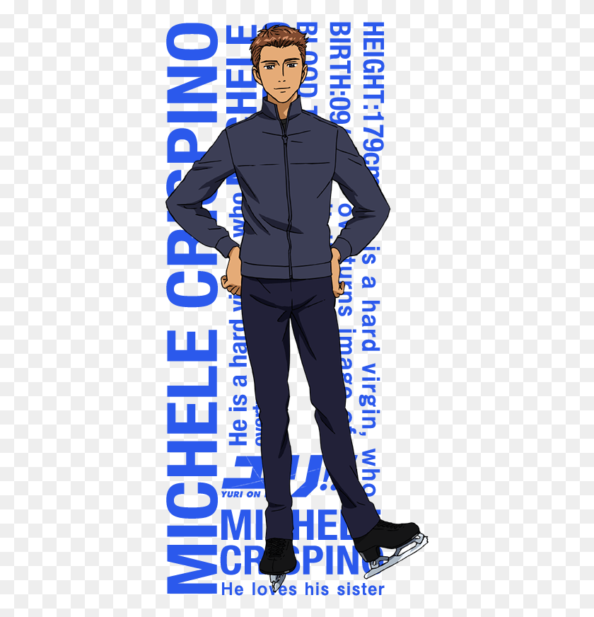 373x812 Michele Crispino Yuri On Ice Michele Crispino, Sleeve, Clothing, Apparel HD PNG Download