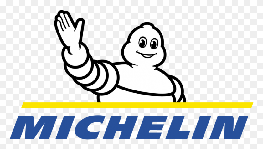 863x461 Michelin New Associated Partner Michelin Logo, Stencil, Face, Text HD PNG Download