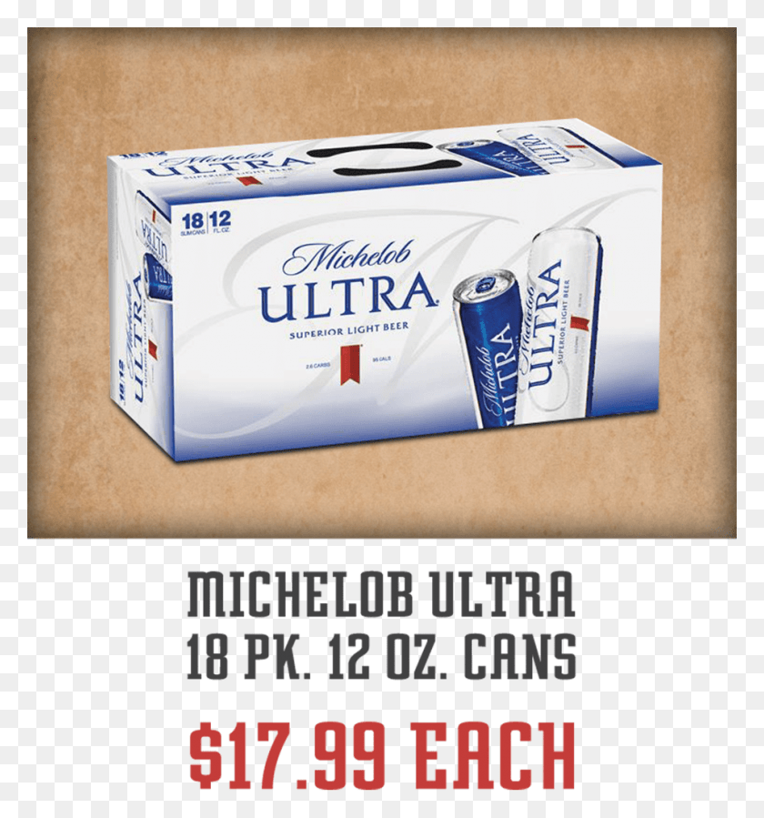 950x1022 Michelob Ultra Logo Carton, Box, Soap, Bottle HD PNG Download