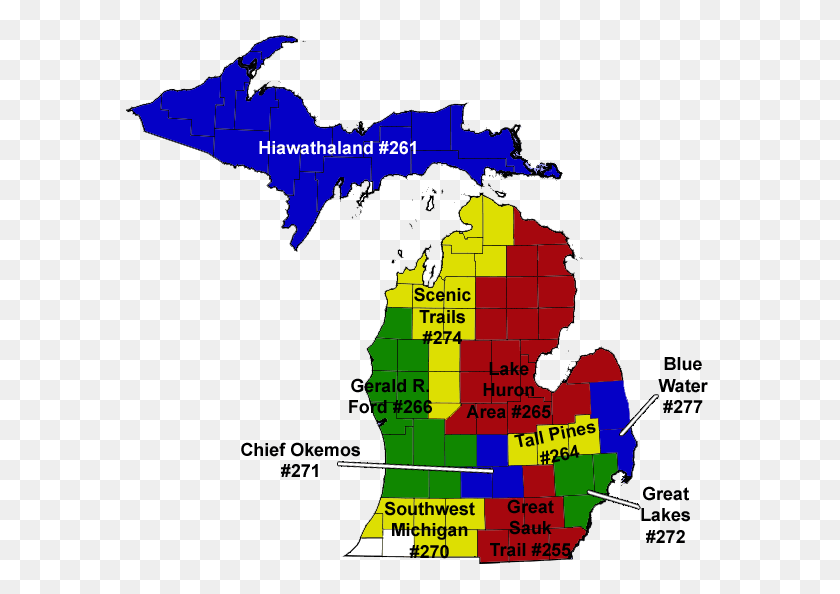 588x534 Michigan Boy Scout Council Map Michigan Map Vector, Vegetation, Plant, Plot HD PNG Download