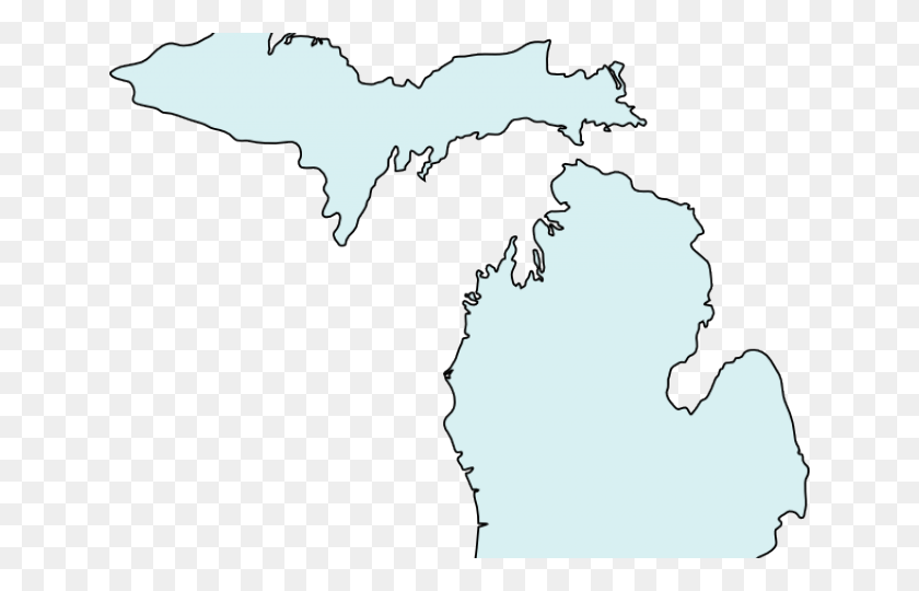 640x480 Michigan Clipart Mapclean Teal Upper Michigan, Persona, Humano, Mamífero Hd Png