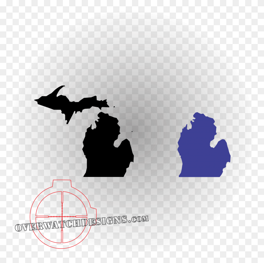 2382x2373 Michigan Outline State Of Michigan, Nature, Outer Space, Astronomy HD PNG Download
