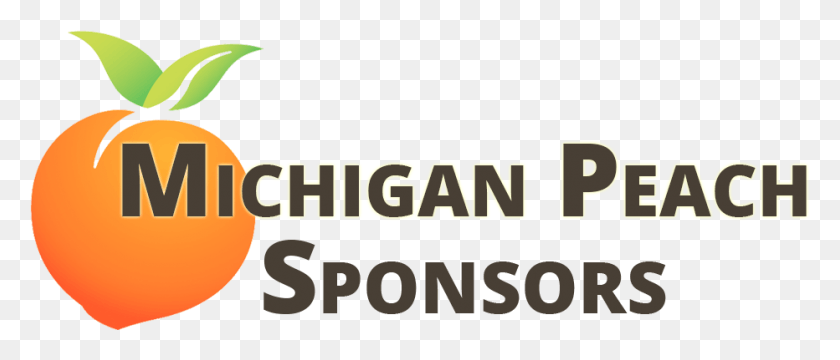 932x359 Michigan Peach Patrocinadores Diseño Gráfico, Texto, Palabra, Alfabeto Hd Png